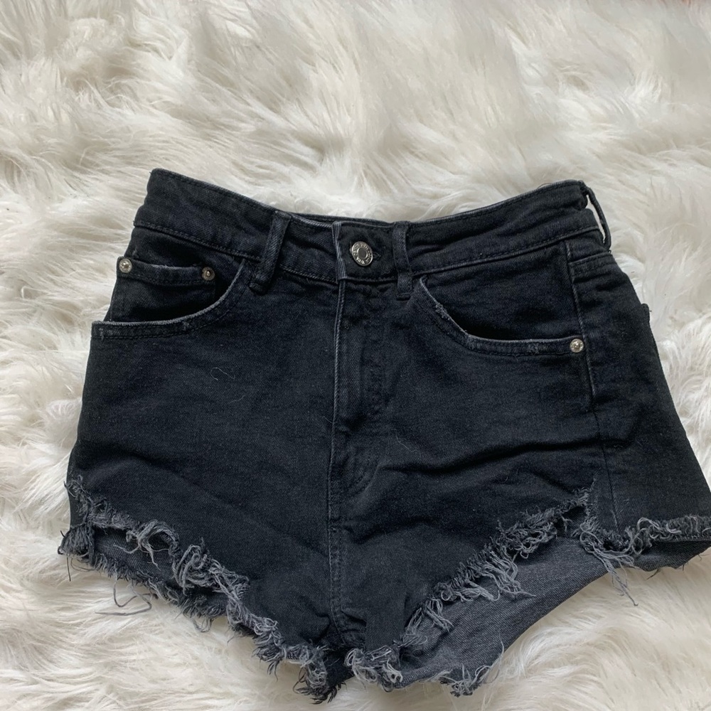 Zara Black Denim Shorts